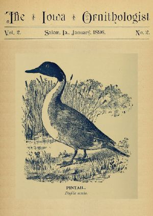 [Gutenberg 61391] • The Iowa Ornithologist, Volume 2, No. 2, January 1896 / For the Student of Birds